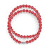 Rubis | Argent sterling .925 | Enveloppe de verre luciole